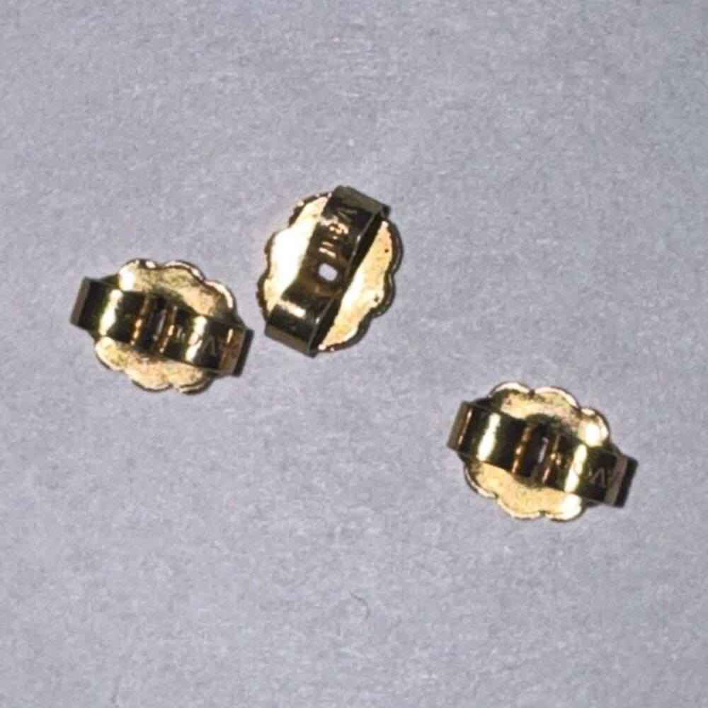 Avon Gold Tone Earring Backs Clutches Findings Replacement Parts Lot of 3